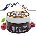 Recipient cu 100 grame de aroma pentru narghilea fara tutun cu aroma de cirese RIO Rocks by RioTabak Cirese